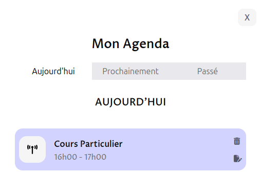 a mobile with different sections
